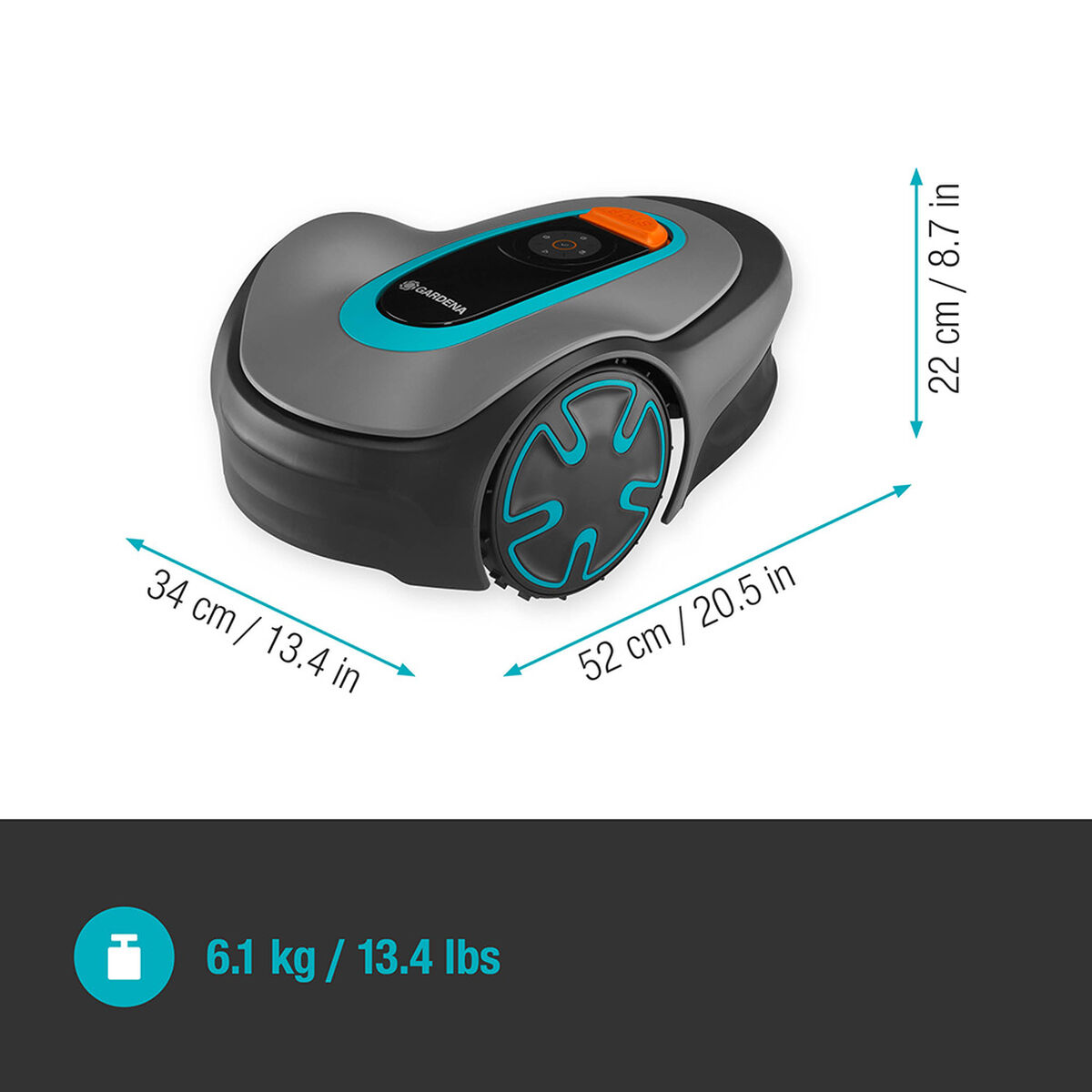 Plæneklipperrobot Gardena Smart Sileno 15201-34 250 m
